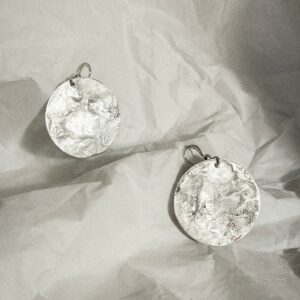 Pendientes Luna Plata